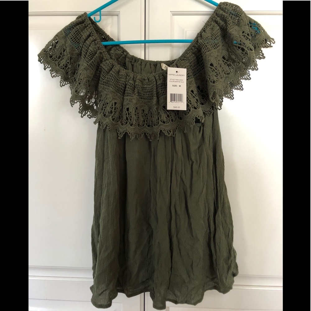 Off the shoulder Hippie Laundry Blouse BNWT